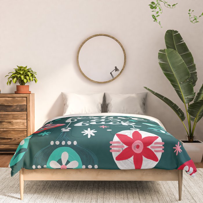 Festive As F*ck - Teal Comforter Gallery Image 3
