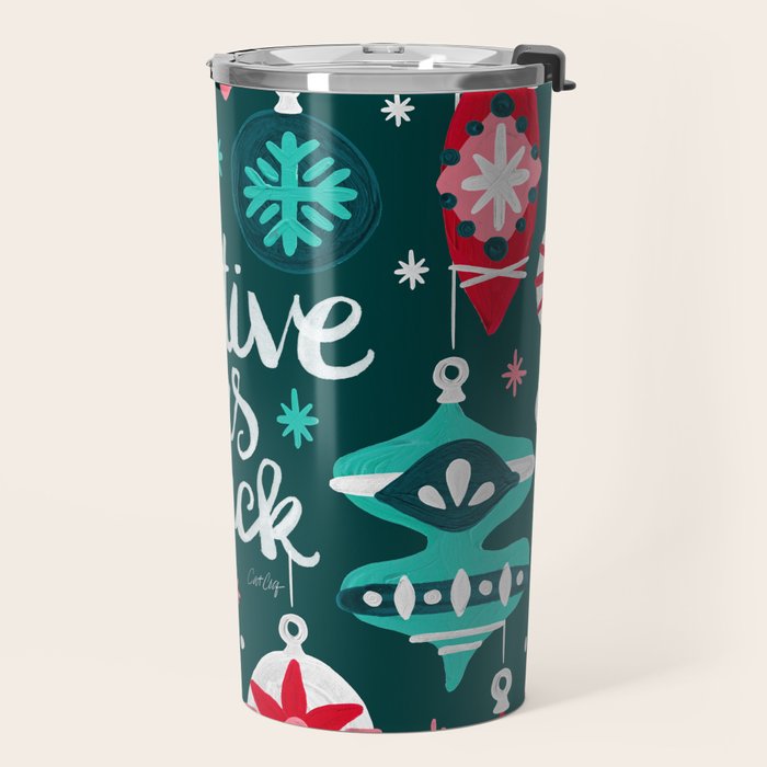 Festive As F*ck - Teal Travel Mug Gallery Image 2