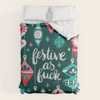 Festive As F*ck - Teal Comforter Gallery Image 6