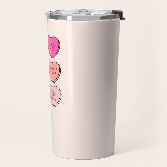 Conversation Hearts Travel Mug Gallery Image 2