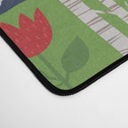 Gnomes In the Garden Green Desk Mat Gallery Image 4