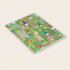 Gnomes In the Garden Green Notebook Gallery Image 3