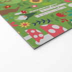 Gnomes In the Garden Green Welcome Mat Gallery Image 2