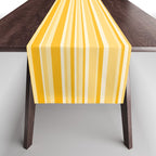 Classic Stripes XXII - Golden Sunshine Yellow Table Runner Gallery Image 1