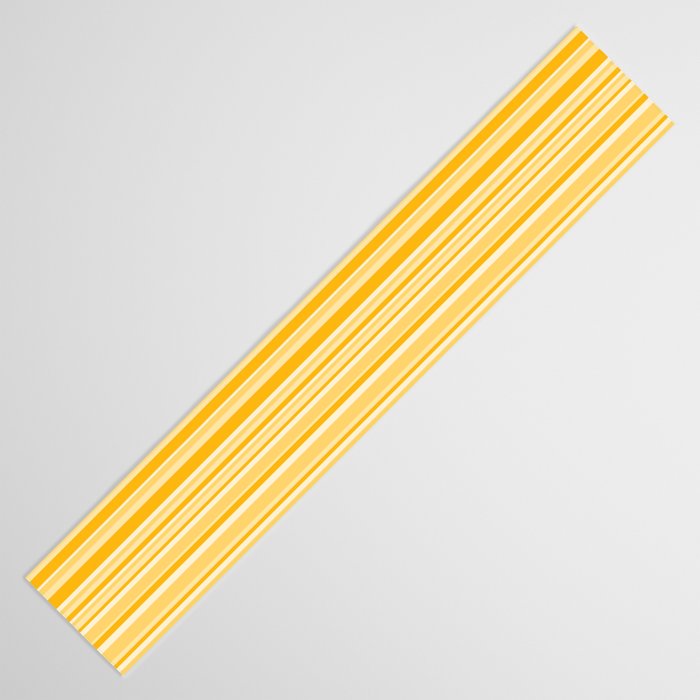 Classic Stripes XXII - Golden Sunshine Yellow Table Runner Gallery Image 3