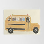 little yellow bus Rug Gallery Image 2