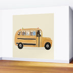 little yellow bus Wall Mural Gallery Image 2