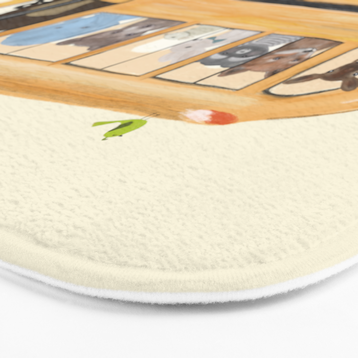little yellow bus Bath Mat Gallery Image 3