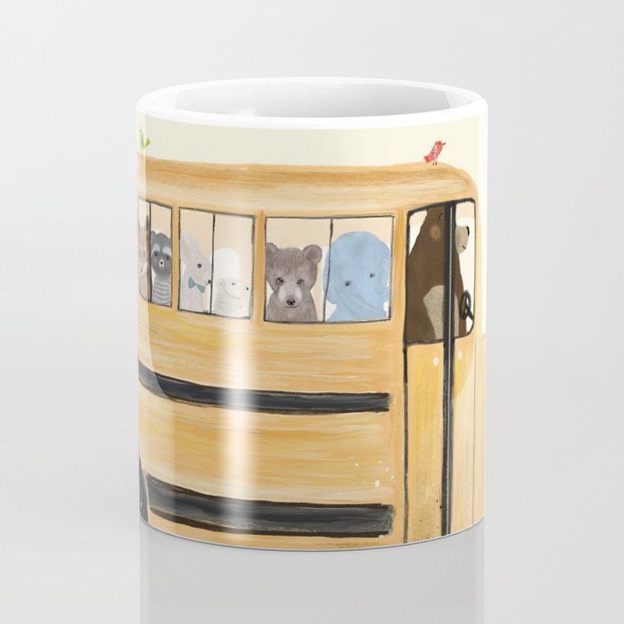 little yellow bus Coffee Mug Gallery Image 4