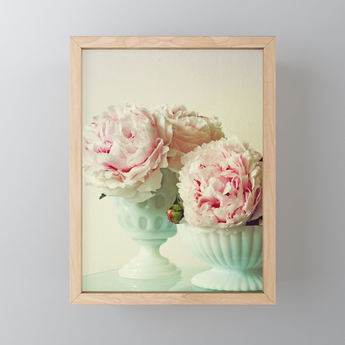 Her Heart Sang a Beautiful Song cottage core flower photograph Mini Art Print Gallery Image 1