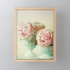 Her Heart Sang a Beautiful Song cottage core flower photograph Mini Art Print Gallery Image 1