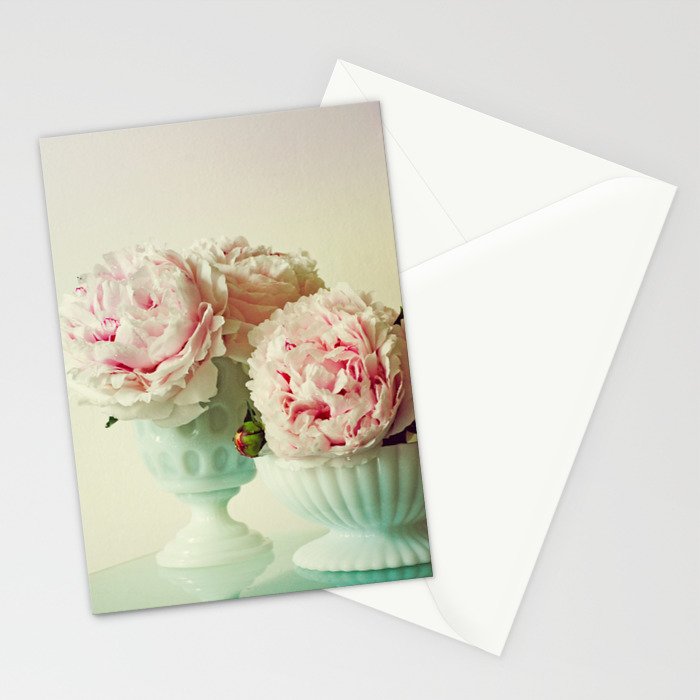 Her Heart Sang a Beautiful Song cottage core flower photograph Stationery Card Gallery Image 2