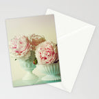 Her Heart Sang a Beautiful Song cottage core flower photograph Stationery Card Gallery Image 2