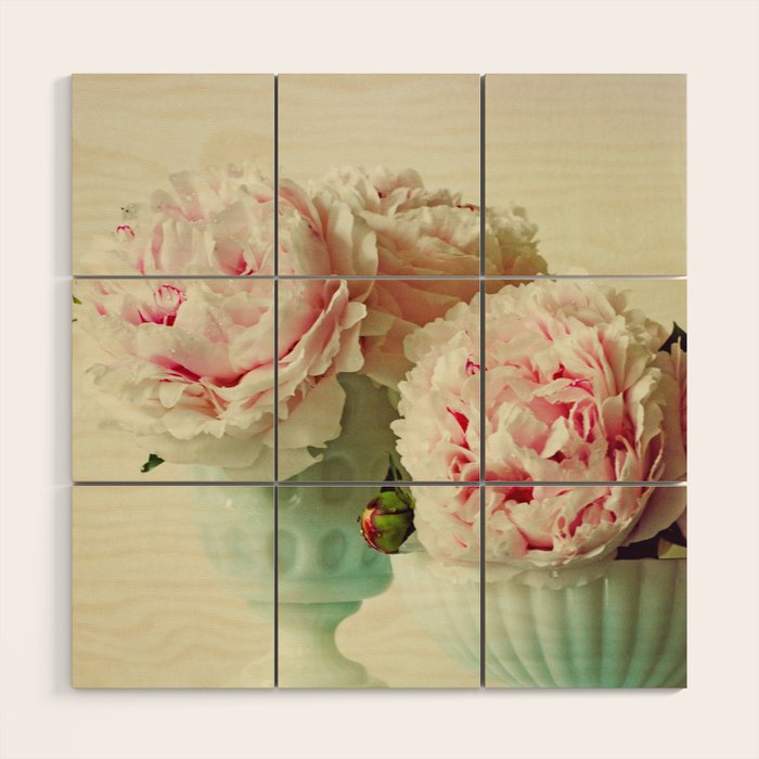 Her Heart Sang a Beautiful Song cottage core flower photograph Wood Wall Art Gallery Image 1