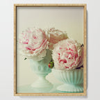 Her Heart Sang a Beautiful Song cottage core flower photograph Serving Tray Gallery Image 1