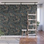 Whimsical Horses Botanicals II Wall Mural Gallery Image 1