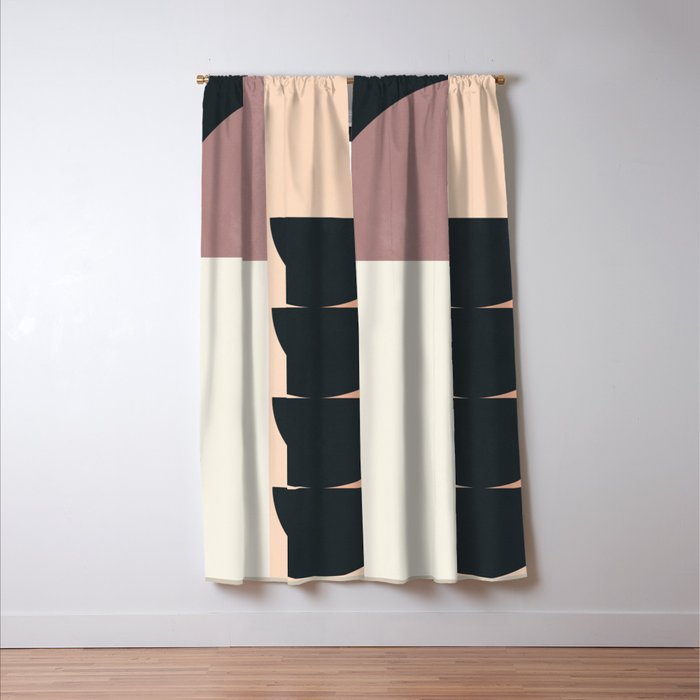 Geometric Shapes 255 Window Curtain Gallery Image 3