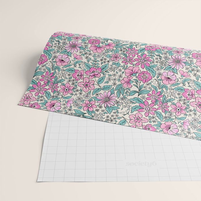 Posey - purple Wrapping Paper Gallery Image 2