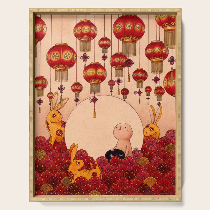 Mid Autumn Festival Serving Tray Gallery Image 1