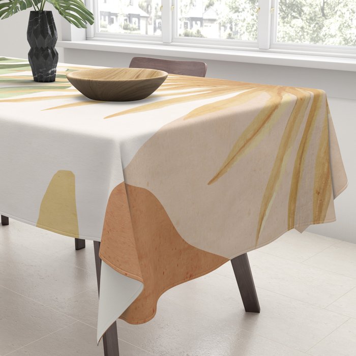 Abstract Art Tropical Leaves 22 Tablecloth Gallery Image 3
