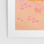 Retro Sunflower & Rainbow in Pink Poster Gallery Image 3