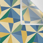 Kaleidoscope Tile Pattern XV Bold Colorful Summer Wall Tapestry Gallery Image 3