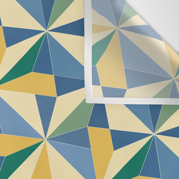 Kaleidoscope Tile Pattern XV Bold Colorful Summer Wall Tapestry Gallery Image 3