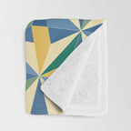 Kaleidoscope Tile Pattern XV Bold Colorful Summer Throw Blanket Gallery Image 3