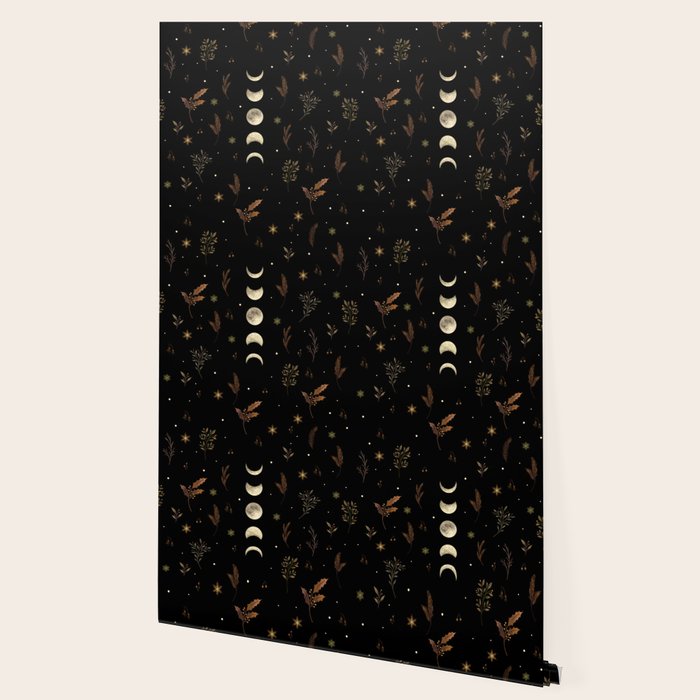 Moonlight Garden - Winter Brown Wallpaper Gallery Image 2