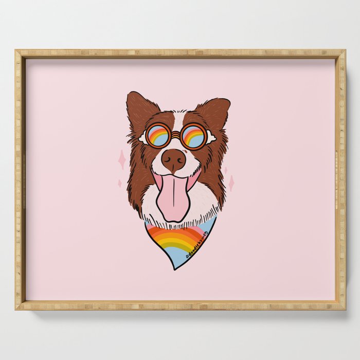 Rainbow Dog Serving Tray Gallery Image 1