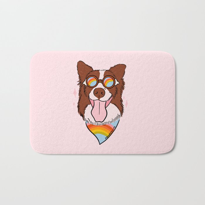 Rainbow Dog Bath Mat Gallery Image 1