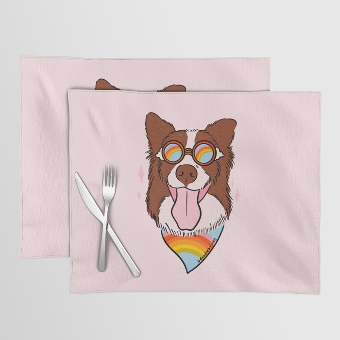 Rainbow Dog Placemat Gallery Image 1