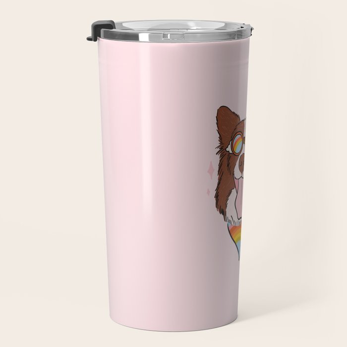 Rainbow Dog Travel Mug Gallery Image 3
