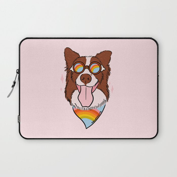 Rainbow Dog Laptop Sleeve Gallery Image 1