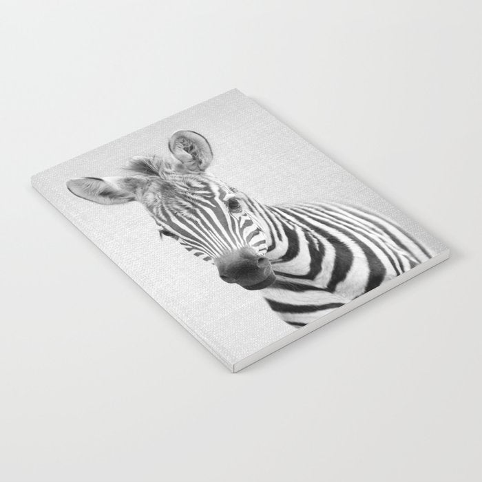 Baby Zebra - Black & White Notebook Gallery Image 2