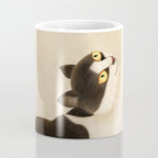 Minhwa: cat & butterfly (Korean traditional/folk art) Coffee Mug Gallery Image 4