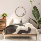 Minhwa: cat & butterfly (Korean traditional/folk art) Comforter Gallery Image 3