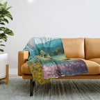Meadow by the Sea Throw Blanket Gallery Image 1