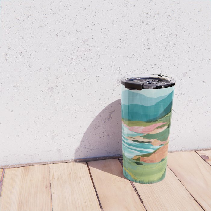 Meadow by the Sea Travel Mug Gallery Image 4