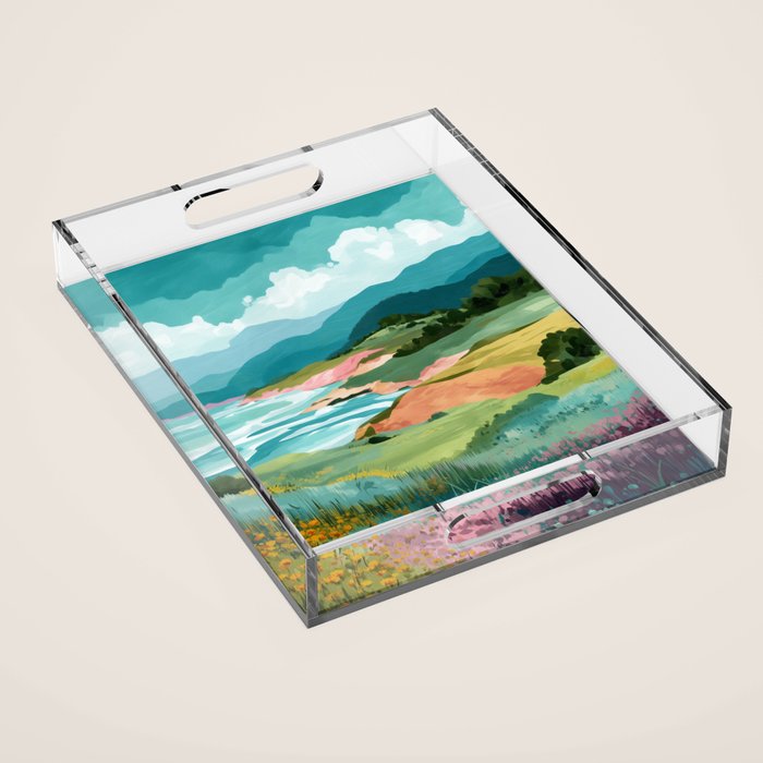 Meadow by the Sea Acrylic Tray Gallery Image 1