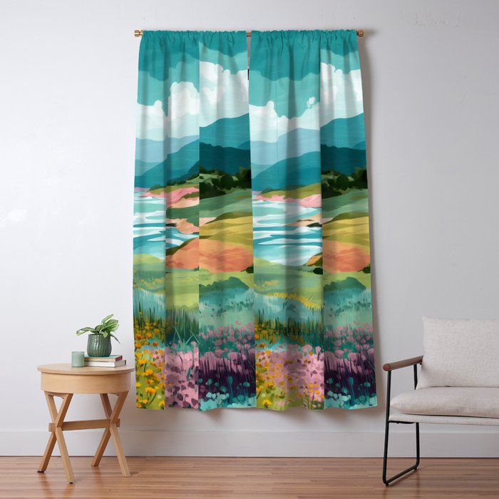 Meadow by the Sea Window Curtain Gallery Image 5