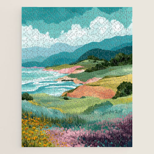 Meadow By The Sea Jigsaw Puzzle Gallery Image 1