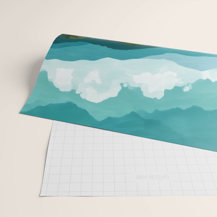 Meadow by the Sea Wrapping Paper Gallery Image 2
