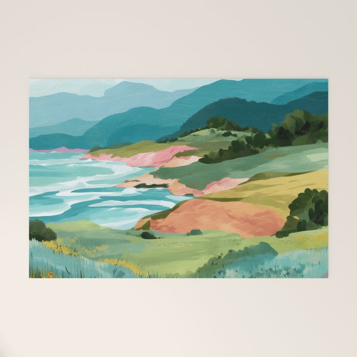 Meadow by the Sea Welcome Mat Gallery Image 1