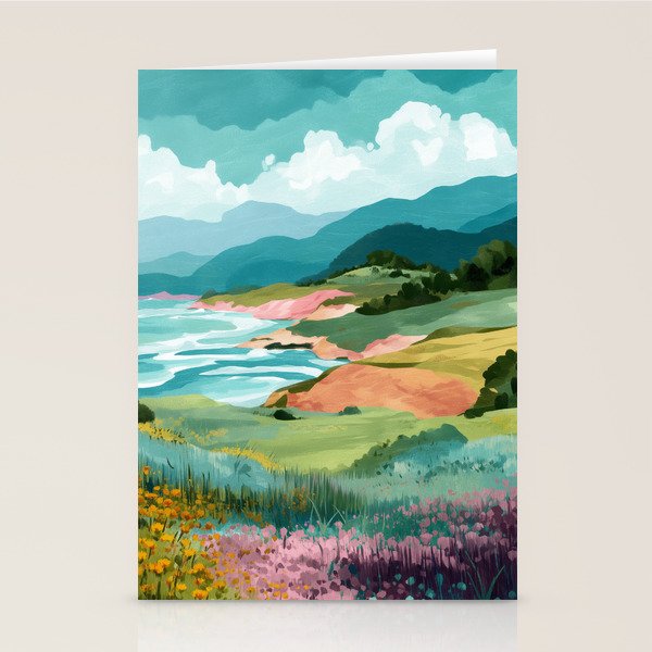 Meadow by the Sea Stationery Card Gallery Image 2