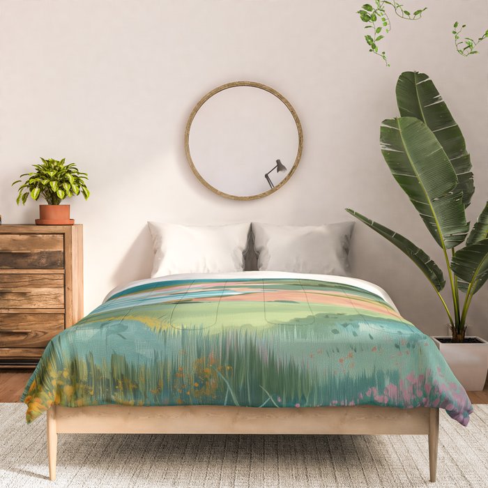 Meadow by the Sea Comforter Gallery Image 3
