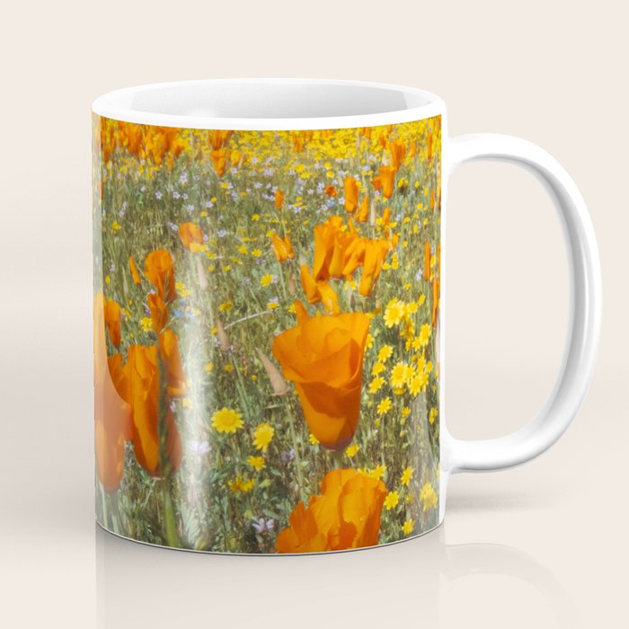 California Wildflower Poppy Superbloom Coffee Mug Gallery Image 1