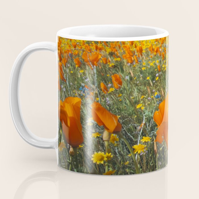 California Wildflower Poppy Superbloom Coffee Mug Gallery Image 3