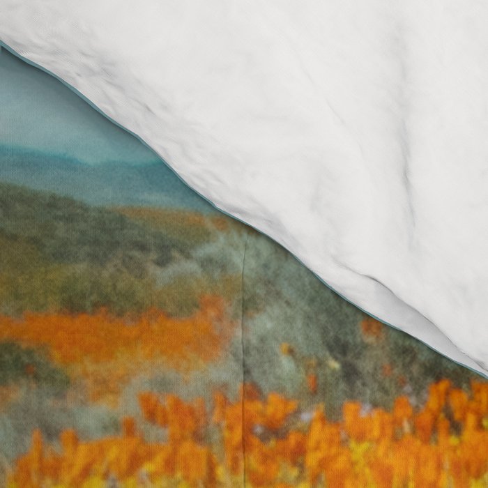 California Wildflower Poppy Superbloom Comforter Gallery Image 4
