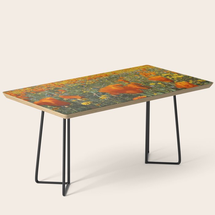 California Wildflower Poppy Superbloom Coffee Table Gallery Image 1
